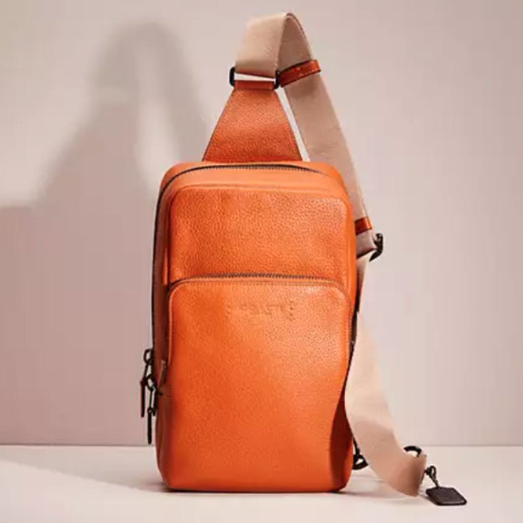 Coach Gotham Pack - Canyon (Dark Orange/Tan) Nwt